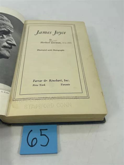 James Joyce By Herbert Gorman 3299 Picclick