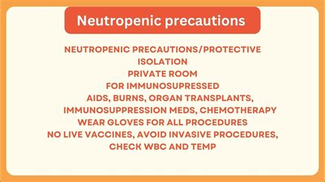 Nclex Neutropenic Precautions Youtube