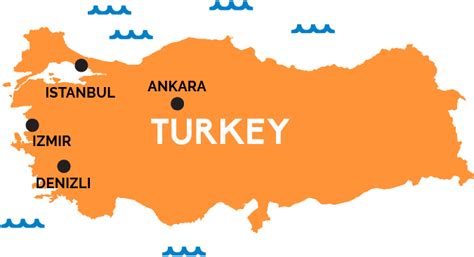 Most of turkey is part of the asian continent, but a relatively small area (bordering greece and bulgaria) is part of the european land mass. Map of Turkey | RailPass.com