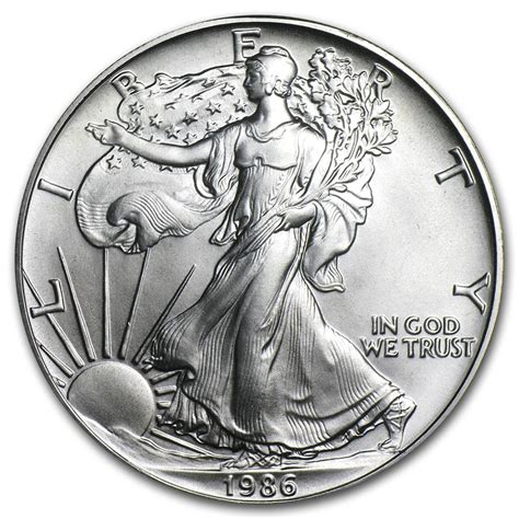 1986 Silver Eagle Dollar American Silver Eagle Coins For Sale Apmex
