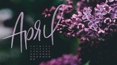 Free Downloadable Tech Backgrounds For April Calendar Wallpaper