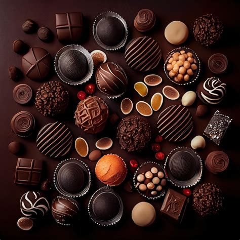 Premium Photo Chocolate Candies And Goodies An Assortment Of