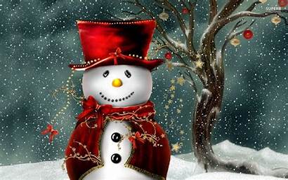 Snowman Christmas Wallpapers Screensavers Desktop Snowmen Backgrounds