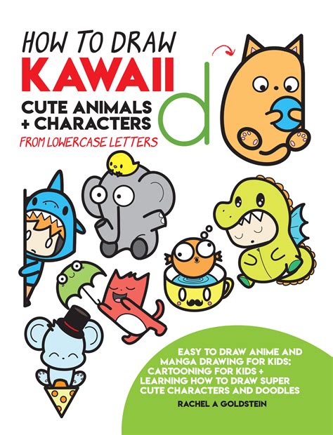 Drawing Kawaii Cute Animals Characters From Lowercase Letters 4 How