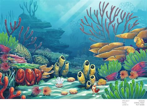 Ocean Animal Final Background From Coral Reef By Mausetta Coral Reef