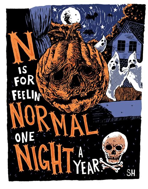 N Is For Feelin Normal One Night A Year By Illustrator Sam Heimer