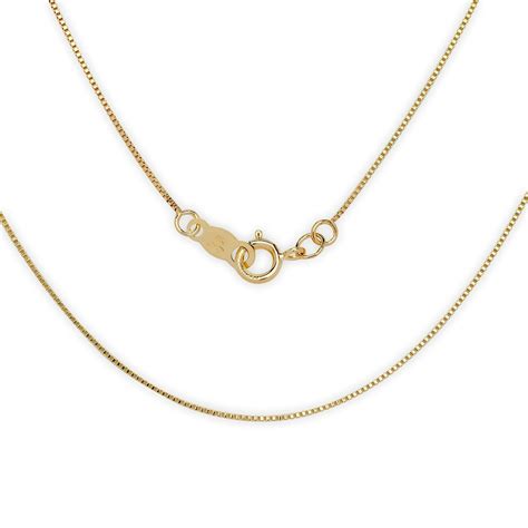 Jewelryweb 14k Yellow Gold Box Chain Pendant Necklace 20 Inch Jewelry Ts For Women