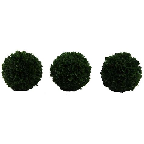Admired By Nature Faux Preserved Artificial Boxwood Ball Topiary Plant