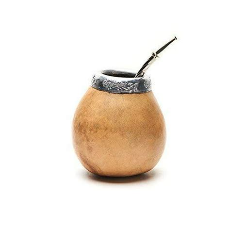Yerba Mate Gourd Matte Cup And Bombilla Straw Traditional Yerba