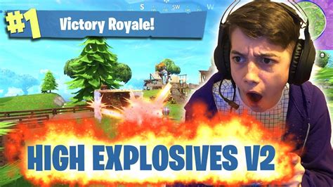 High Explosives V2 Epic Fortnite Victory Royale Youtube