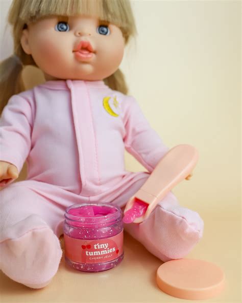 Tiny Harlow Doll Food Jar And Spoon Set Cherry Jelly Playroom