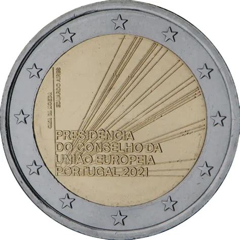 Portugal 2 Euro Coin Presidency Of The Council Of The European Union