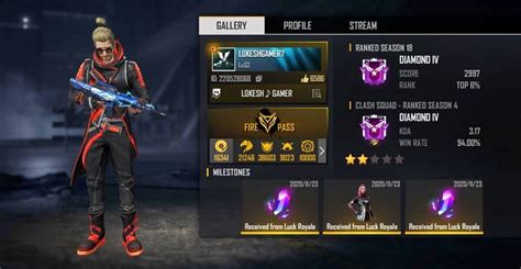 She also has her own stunning character set garena free fire have recently rolled out their ob21 update, which has brought about a lot of new features, like new character kapella, pet. Lokesh Gamer: Free Fire ID, real name, country, stats, and ...