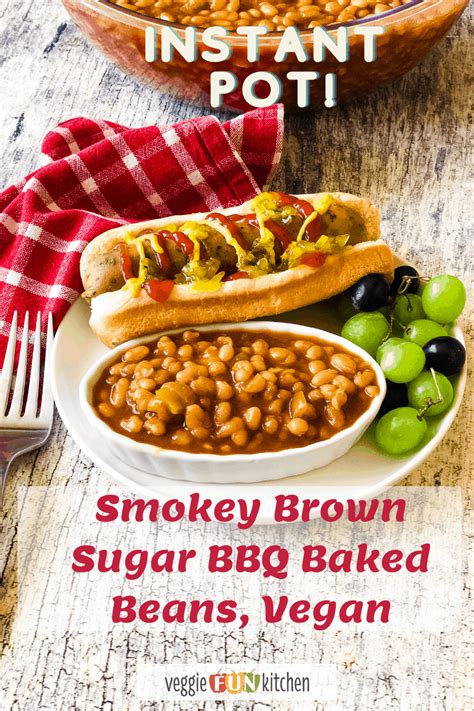Smokey Brown Sugar Bbq Baked Beans In The Instant Pot Plant Based