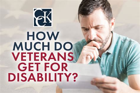 Va Disability Rating How Much Do Veterans Get For Disability Cck Law