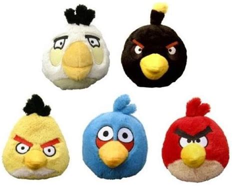 Angry Birds 5 Inch Plush With Sound Angry Birds 5 Plush Bird With