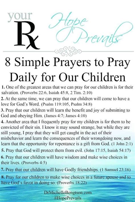8 Simple Prayers To Pray Daily For Our Children Simple
