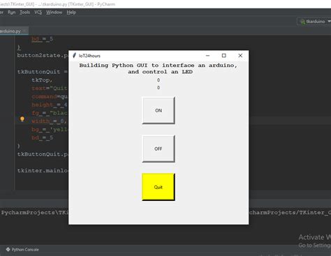 Python Gui Tkinter With Arduino By Stackpython Medium
