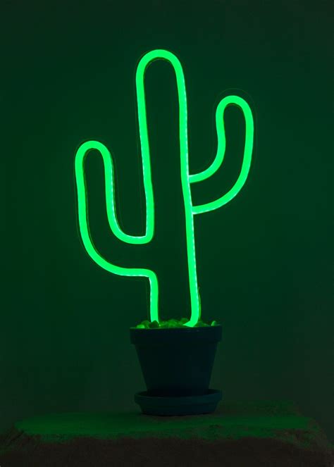 Neon Cactus Design Neon Decor Neon Cactus Neon Wallpaper Neon