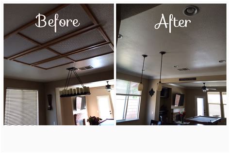If you are installing a ceiling light for the first time rather than replacing an old fixture, consult an electrician. Removed recessed fluorescent lighting and added 6 can ...