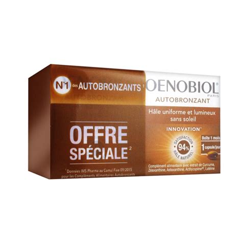 Oenobiol Autobronzant Lot 2x30 Capsules Parapharmacie Pharmarket
