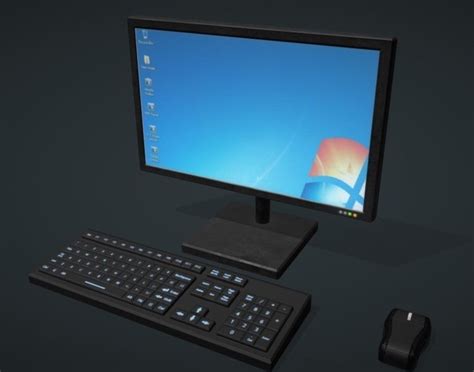 3d Asset Desktop Computer Cgtrader