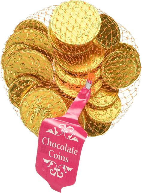 Steenland Gold Net Of Milk Chocolate Coins 100 G Uk Grocery