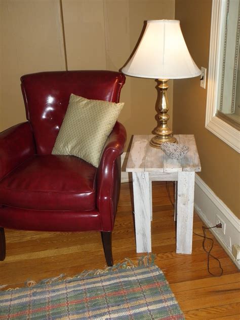 The chain link fence slats are weatherproof and long lasting. white fence slat side table (With images) | Fence slats ...