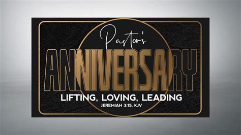 Pastors First Anniversary Youtube