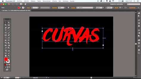 Como Convertir Texto En Curvas Con Illustrator Youtube