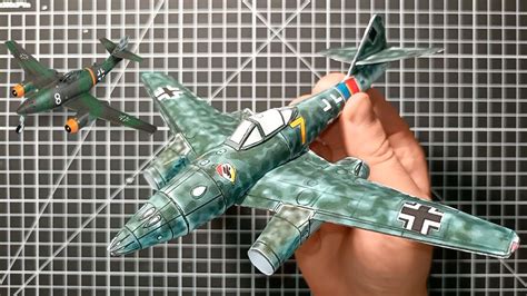 Messerschmitt Me262 Paper Model Diy Aircraft Model Me262 How Make