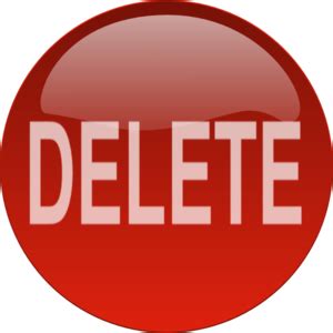 Delete Button Clip Arts - Download free Delete Button PNG ...