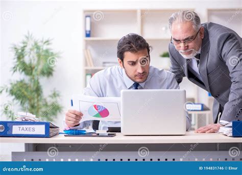 Two Accountants Working In The Office Stock Photo Image Of Auditor