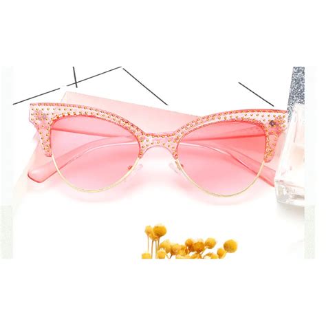 mincl sexy cat sunglasses womens fashion vintage high point diamond luxury brand designer sun