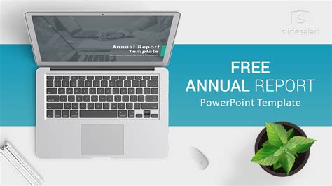 Free Download Annual Report Powerpoint Template For