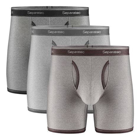 buy separatec men s dual pouch underwear comfort soft premium cotton modal blend boxer briefs 3
