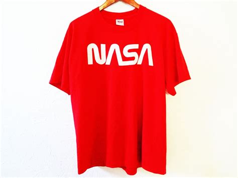 Vintage Nasa Shirt Red Xl