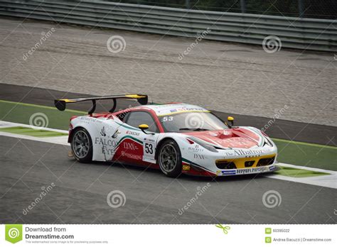 Gt Open Ferrari 458 Italia Gt3 At Monza Editorial Photography Image