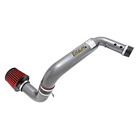 AEM Intakes C Dual Chamber Aluminum Gunmetal Gray Cold Air Intake System With Red Filter