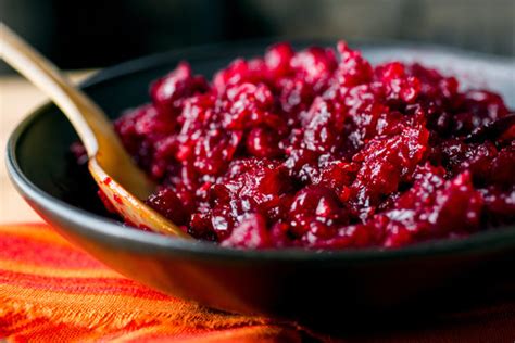 Add the cranberries, sugar and walnuts and cook over . Spicy Red Pepper Cranberry Relish Recipe - NYT Cooking