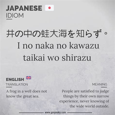 Japanese Idiom Quote Proverb Basic Japanese Words Japanese