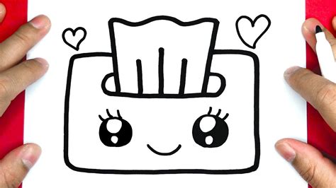 how to draw cute tissue youtube