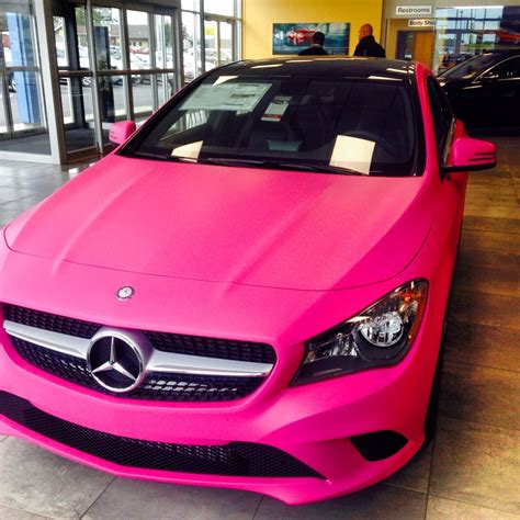 Plasti Dipped Pink Mercedes Bmw Classic Cars Luxury Car Brands