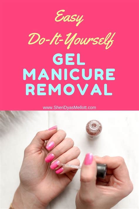 The nail polish base comes in this silver container so we slapped a cute sticker on it which you can download below! Easy Do-It-Yourself Gel Manicure Removal | Gel manicure removal, Gel manicure at home, Gel manicure