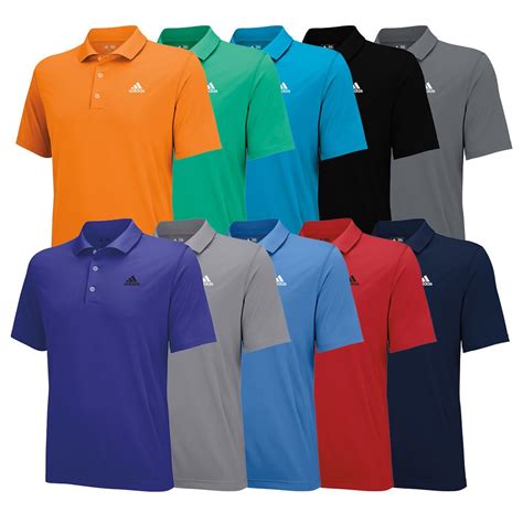 Adidas Puremotion Climalite Solid Jersey Polo Discount Mens Golf