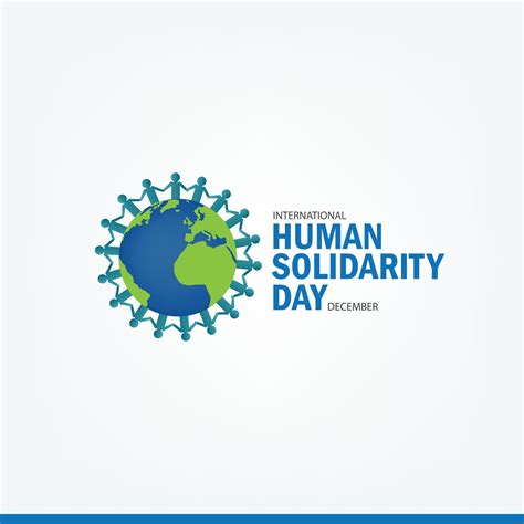 Vector Illustration Of International Human Solidarity Day Simple And Elegant Design 14975487