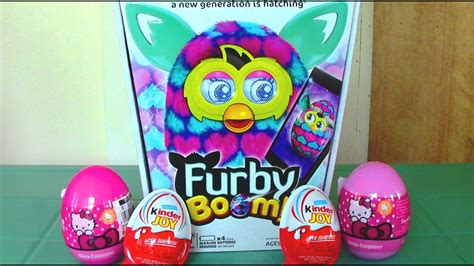 Furby Boom Hello Kitty Surprise Eggs Kinder Joy Surprise Eggs Furby