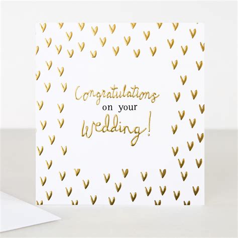 What to write in a wedding card. Congratulations on your Wedding Card By Caroline Gardner ...