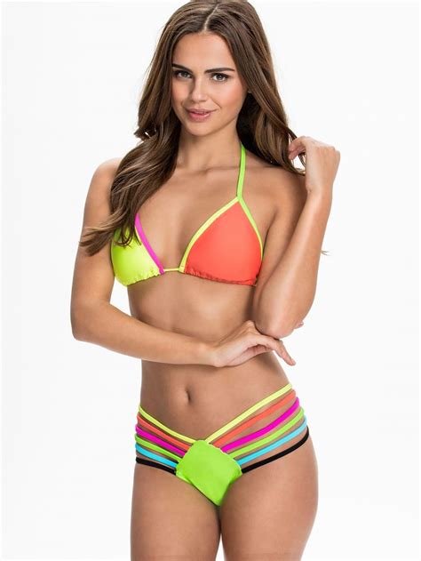 Rainbow Love Multicolor Crisscross Bikini Bikinis Swimwear Hot Swimwear