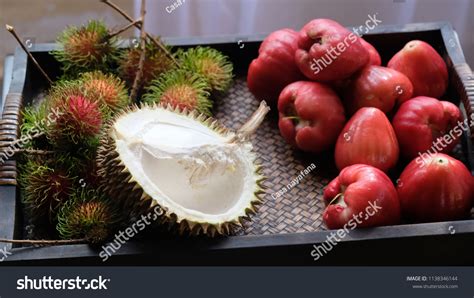 Tropical Fruits Southeast Asia Consists Durian Stock Photo 1138346144